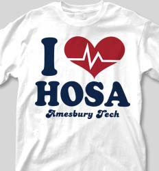 HOSA Club Shirts - I Heart Vintage desn-149j8