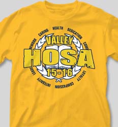 HOSA Club Shirts - Honor Crest cool-59h3