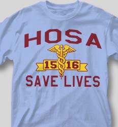 HOSA Club Shirts - Mascot Phys Ed clas-829o8