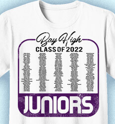 Junior Class Shirts - Class Label Names - idea-35c2