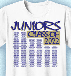 Junior Class Shirts - Lister - desn-190p3
