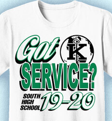 Key Club T-Shirt Designs - Got Service - idea-84g1