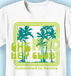 Key Club T-Shirt Designs - South Beach - clas-762u2
