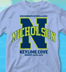 KeyLime Cove Shirt Design - Varsity Arch desn-352v4