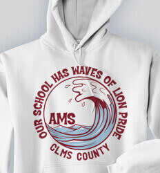 School Sweatshirts - Spirit Wave - cool-741s2