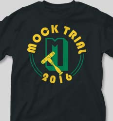 Mock Trial Shirts - Simple Letter desn-903s6