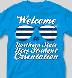 New Student Orientation T Shirts - Shades of Summer desn-361t6