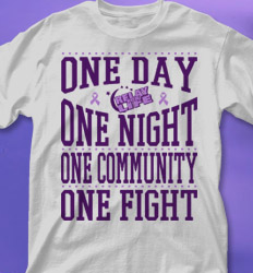 Relay for Life Shirt Designs - Cure Cancer desn-777c2