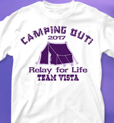 Relay for Life Shirt Designs - Camping Out desn-555c2