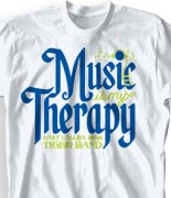 School Band Shirts - Music is my Therapy desn-907m2