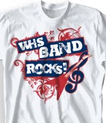 School Band Shirts - Rockin clas-801r9