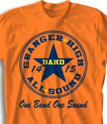 School Band Shirts - All Star Leader desn-327d1
