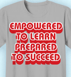 School Staff Shirts - 3D Slogan - clas-775e5