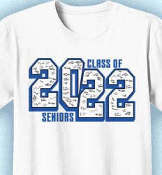 Senior Class T Shirt Design - Class Vision Signatures - idea-38c3