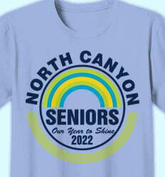 Senior Class T Shirt Design - Rainbow City - desn-406s5