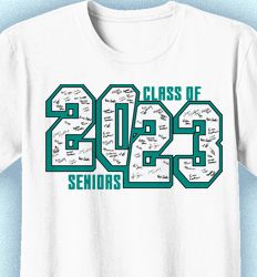 Senior Class T Shirt Design - Class Vision Signatures - idea-38c4