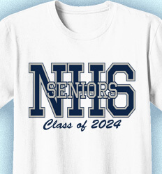 Senior Class T Shirt Design - Big Letter 2 - idea-626b2