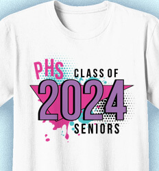 Senior Class T Shirt Design - Totally 80s - idea-314t8