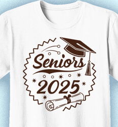 Senior Class T Shirt Design - Simple Sticker - idea-676s2