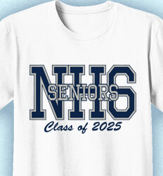 Senior Class T Shirt Design - Big Letter 2 - idea-626d1