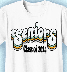 Senior Class T Shirt Design - Retro Quality 2 - idea-255t3