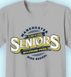 Senior Class T Shirt Design - Banner Logo - idea-31b4