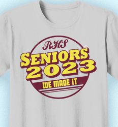 Senior Class T Shirt Design - Awesome Retro - idea-417b1