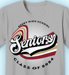 Senior Class T Shirt Design - Senior Retro Glide - idea-454s3