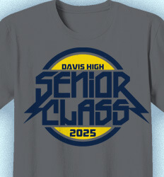 Senior Class T Shirt Design - Voltage Logo - idea-551v4