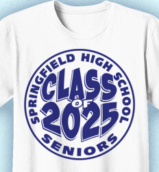 Senior Class T Shirt Design - Never Class Emblem 2 - idea-674n1