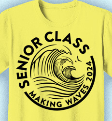 Senior Class T Shirt Design - Making Waves Emblem - idea-579m2