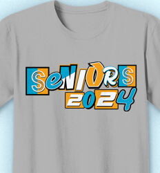Senior Class T Shirt Design - Magazine Letters - idea-633m1