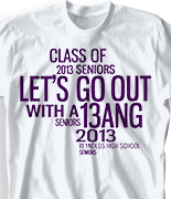 Senior Class T Shirt - Random Words 268u6