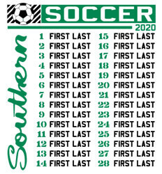 Soccer Shirt Ideas  - Southern List - desn-632s4