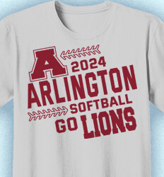 Softball Shirt Designs -  Sport Words - cool-896s3