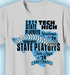 Softball T-shirt Design - State Words - cool-902s2