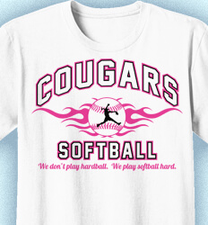 Softball T-shirt Design - Collegiate Heater - desn-353d2