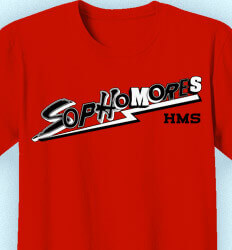 Sophomore Class Shirts - Sophomores Bolt - idea-418s1
