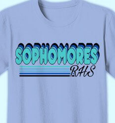 Sophomore Class Shirts - Sophomore Retro - idea-380s1