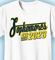 Sophomore Class Shirts - Sophomores Script - idea-420s1