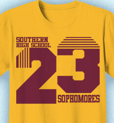 Sophomore Class Shirts - Throwback Year - idea-438t1