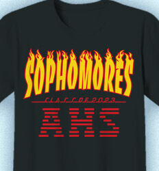 Sophomore Class Shirts - Sophomore Skater Logo - idea-403s1