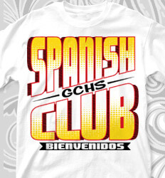 Spanish Club T Shirt Designs - Transition Week - cool-112t3