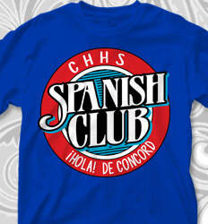 Spanish Club T Shirt Designs - Spanish Label - cool-756s1