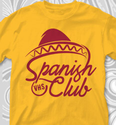 Spanish Club T Shirt Designs - Sombrero Style - cool-777s1