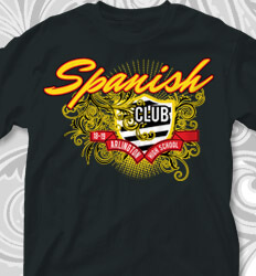 Spanish Club T Shirt Designs - Spanish Mark - cool-750s1