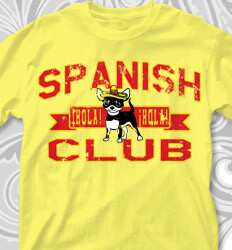 Spanish Club T Shirt Designs - Spanish Mascot - cool-767s1