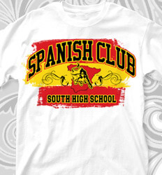 Spanish Club T Shirt Designs - Spanish Style Arch - cool-749s1