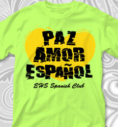 Spanish Club T Shirt Designs - Camp Rock - desn-671c4