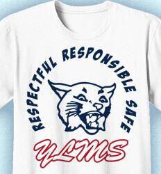 Spirit Shirts for School - Responsible Mascot - desn-635r1